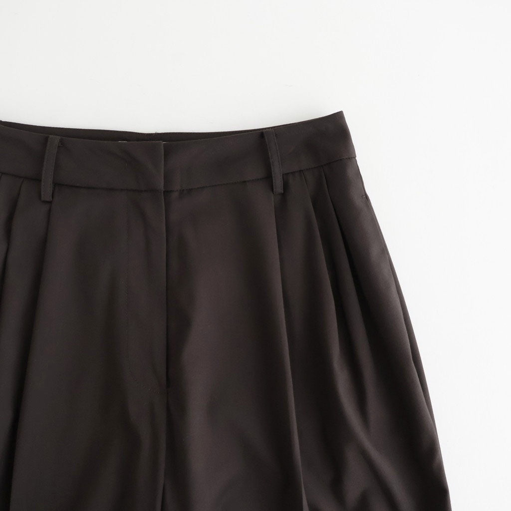 Lightweight Tuck Trousers #D/BRN [12610723]