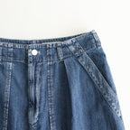 LIGHT-WEIGHT DENIM 1TUCK WIDE BAKER PANTS #INDIGO [YK25SS0931P]
