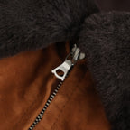 GOAT SUEDE ZIP BLOUSON #CAMEL BROWN [A25AB01GS]