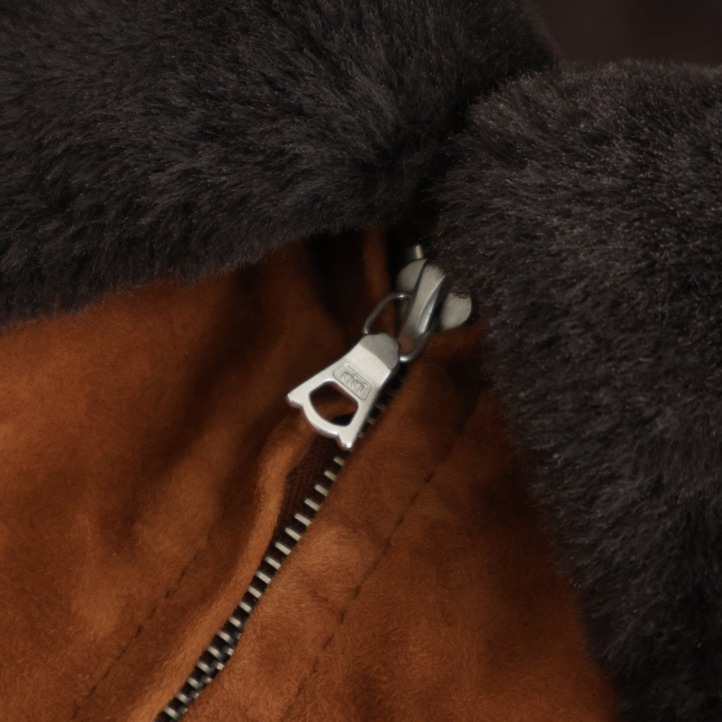GOAT SUEDE ZIP BLOUSON #CAMEL BROWN [A25AB01GS]
