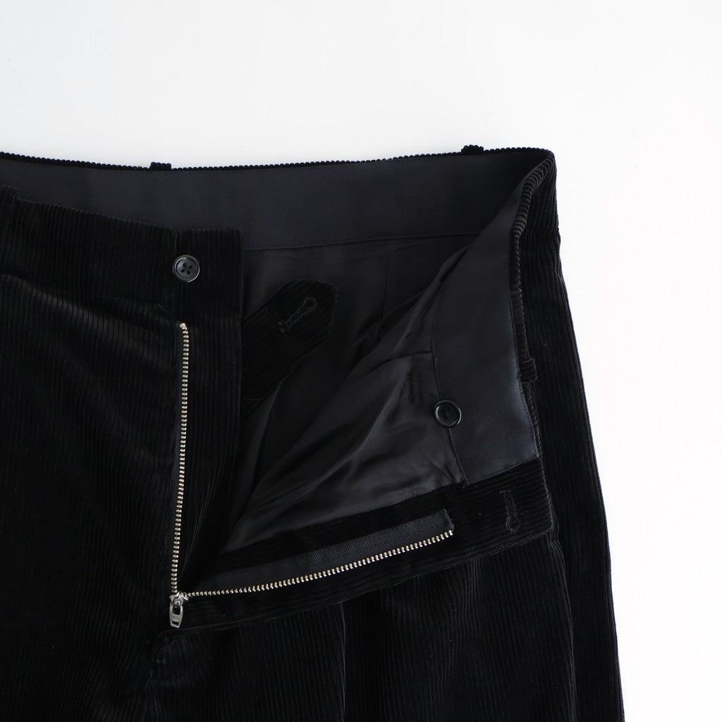 Suvin Corduroy Wide Straight Trousers #BLACK [GU253-40366]
