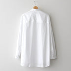 Broad L/S Oversized Regular Collar Shirt #WHITE [GM253-50001B]
