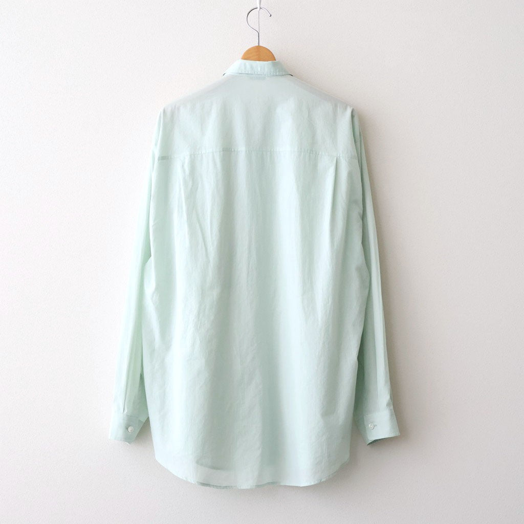 SUPER FINE COTTON LAWN SHIRT #PALE BLUE [A26SS02CL] - ciacura 三重