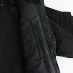 綿ナイロンウェザー×エステルタッサー ジャケット #BLACK [HN-J025-051]