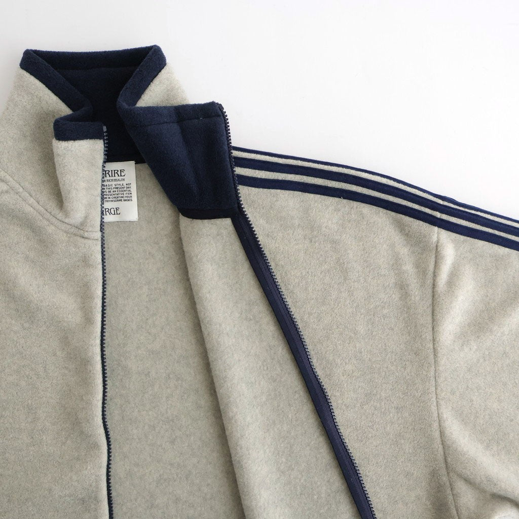 Fleece Loose Fit Track Jacket #OATMEAL [I25AW-BC120]