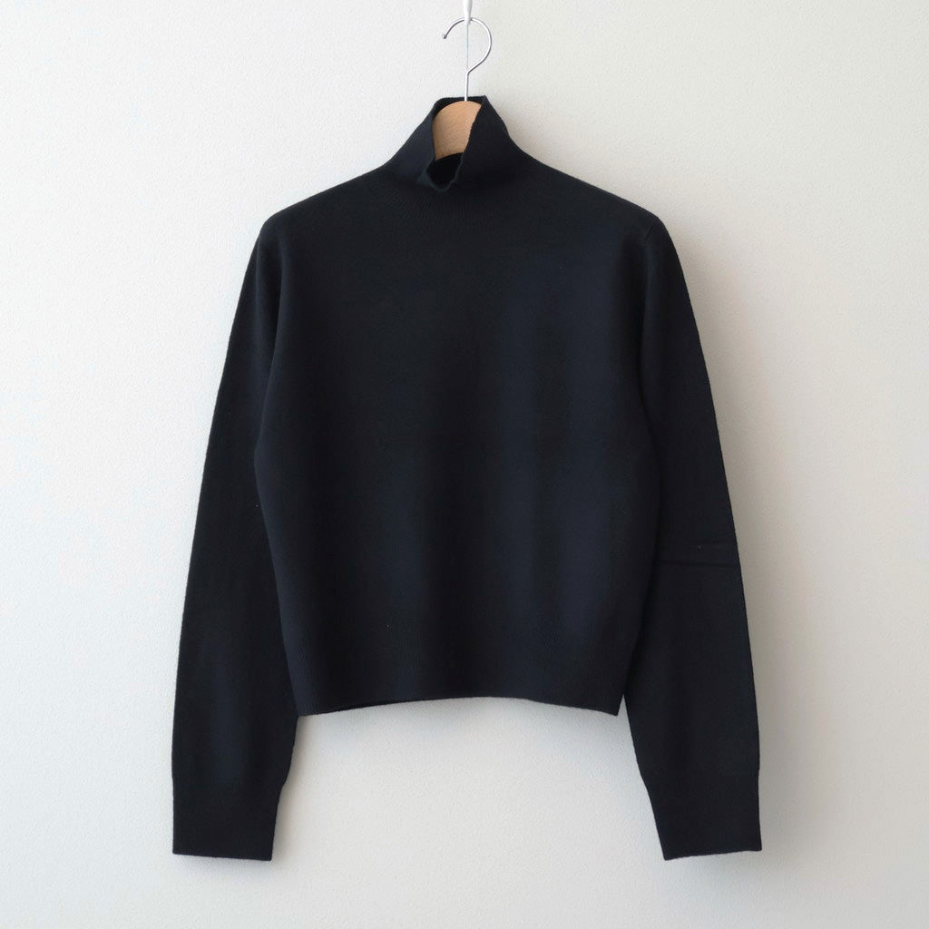 Wool Cashmere Turtle Knit #BLK [12520537]