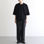 綿天竺 製品プリント S/S ポケットTシャツ #BLACK [HO-T015-051]