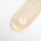 ORGANIC DAILY 3 PACK CREW SOCKS #ECRU [R1123-AW25]