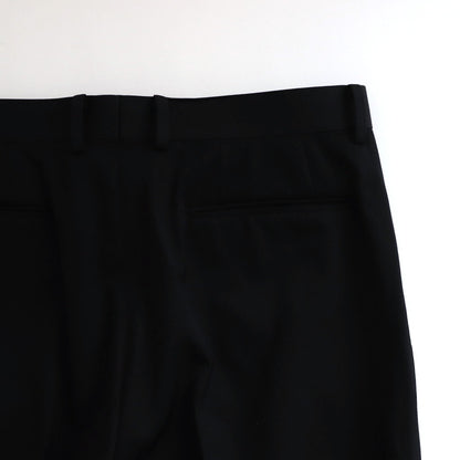 LIGHT WOOL MAX GABARDINE SLACKS #TOP BLACK [A25SP02MG]