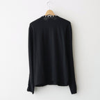 PEARL BUTTON TEE #BLACK [26330906]