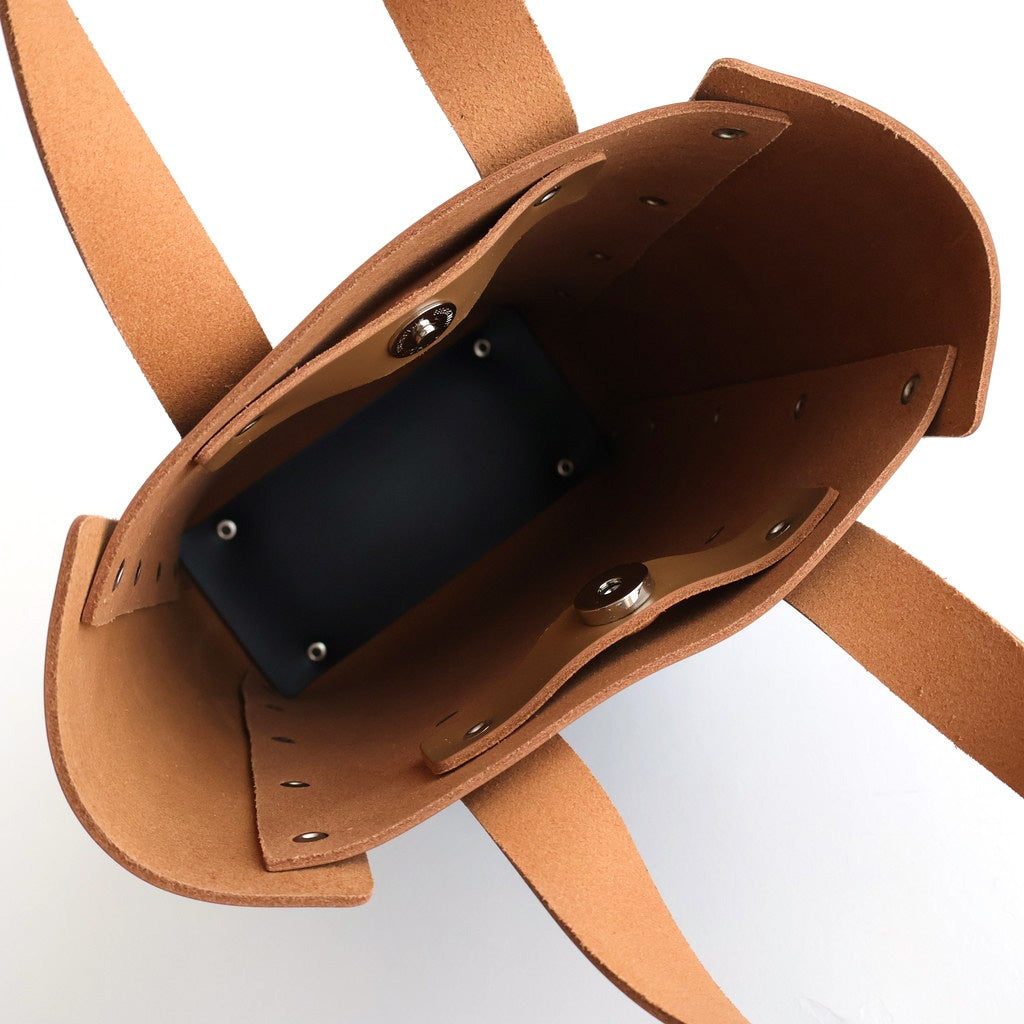 your choice // assemble hand bag tall S #mocha × navy [yc-rb-ats]