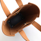 your choice // assemble hand bag tall S #mocha × navy [yc-rb-ats]