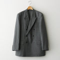 BLUEFACED WOOL DOUBLE-BREASTED JACKET #GRAY STRIPE [A25AJ04BS]