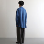 SIDOGRAS Twill Viscose Oversized Sleeping Shirt #BLUE [GM244-50014B]