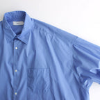 Broad S/S Oversized Regular Collar Shirt #BLUE [GM251-50013B]