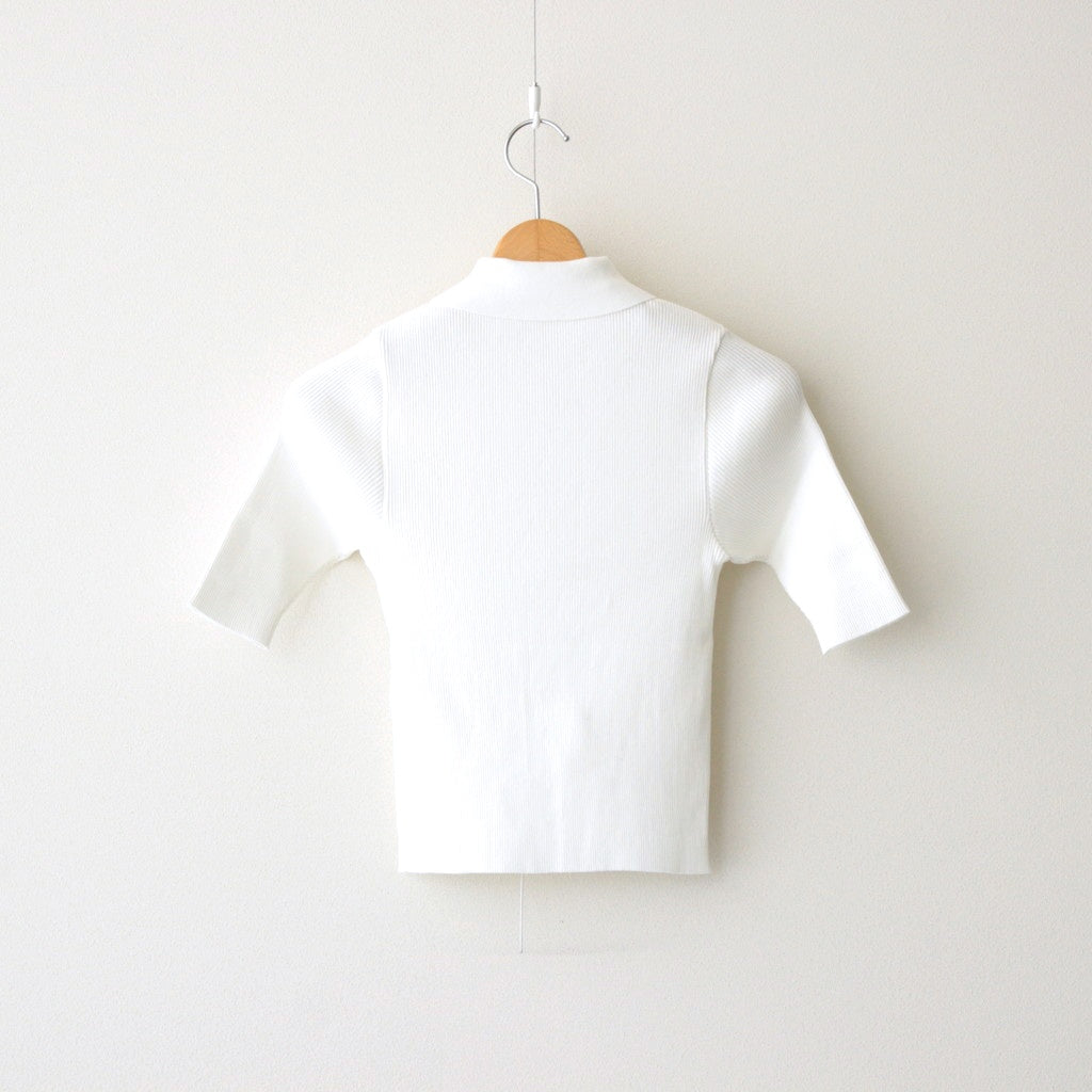 ＜H＞COTTON HIGH GAUGE COLLAR SHIRT/ポロシャツ AURALEE Super High Gauge Cotton Knit Polo | 大阪心斎橋の