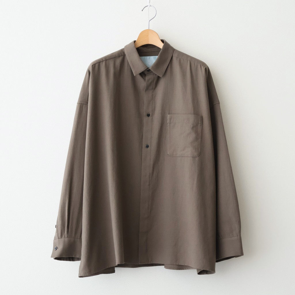 ワイドBOXシャツ-P #BROWN [D225-T892-P]