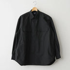 綿ナイロンウェザー L/S シャツ #BLACK [HQ-B013-051]