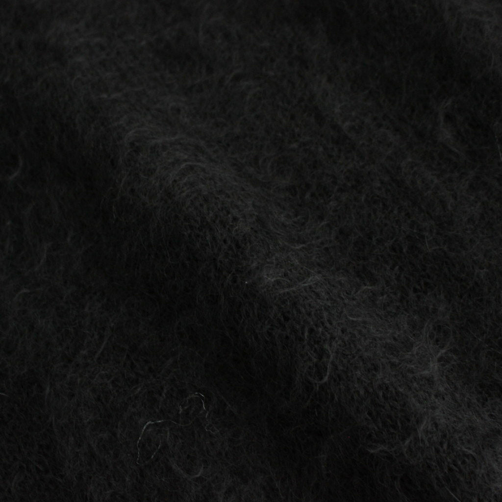 BRUSHED SUPER KID MOHAIR KNIT P/O #INK BLACK [A24AP03KM]