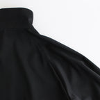 W/SI SATIN ZIP UP SHORT JACKET #BLACK [ST.1068]