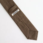 WASHED FINX TWILL TIE #BROWN [A25AT06TN]