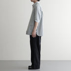 CORPORATE UNIFORM S/S SHIRT #GREEN STRIPE [FSC261-50103B]
