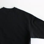綿裏毛×綿ナイロンウェザー スウェット #BLACK [HO-T004-051]