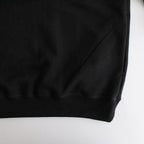 AZUMA Terry Crew Neck Sweat #BLACK [GU253-70240B]