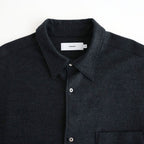 Wool Smooth Flannel Oversized Regular Collar Shirt #GRAY [GU263-50521B]