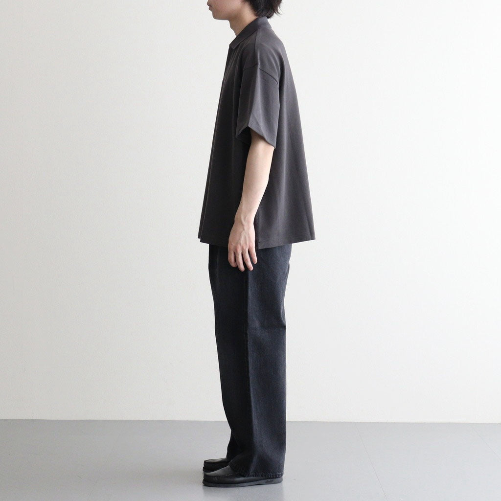 Cotton Pique Jersey S/S Skipper Polo #CHARCOAL [GU261-70416]