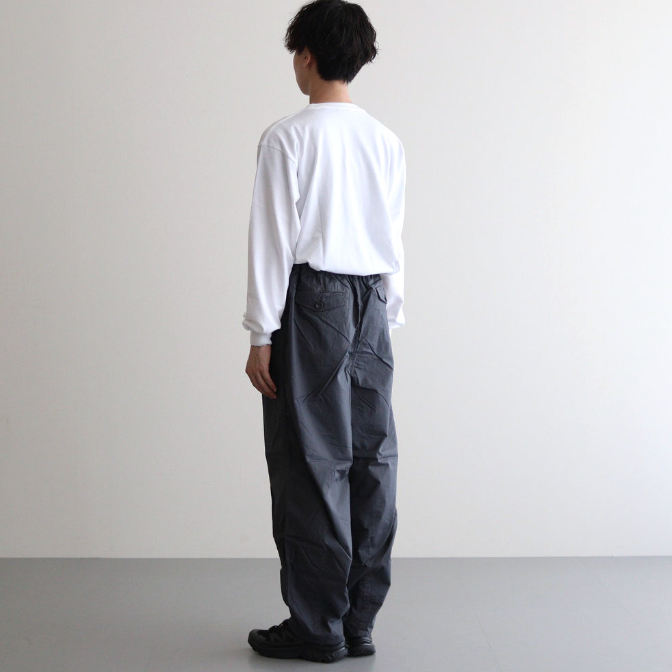 Garment Dyed Typewriter Parachute Pants #C.GRAY [GM243-40090]