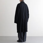 ウールサージ 製品縮絨コート #BLACK [HP-C101-051]