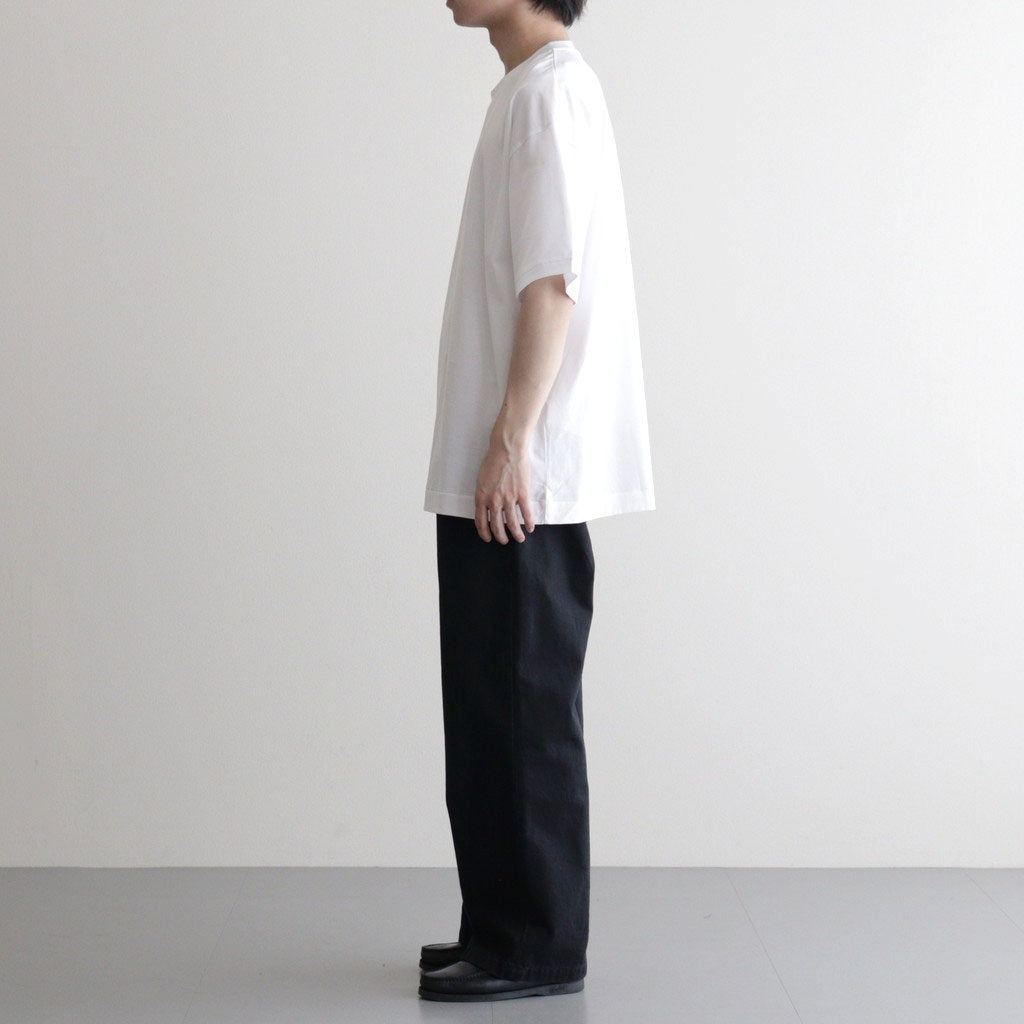 SUVIN 60/2 OVERSIZED T-SHIRT #WHITE [KKAGLM0015]