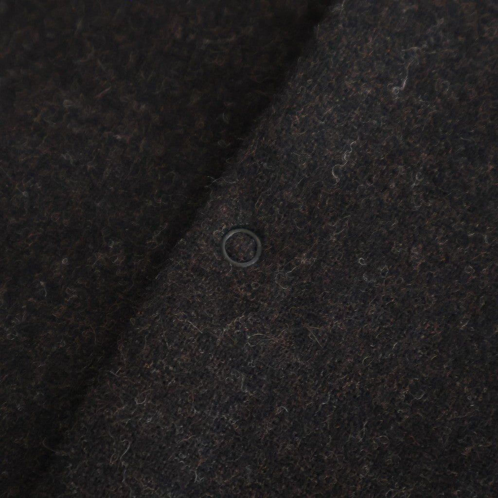 縮絨ウールワイドフーディー #DARK BROWN [D225-T391]