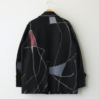 JACQUARD ZIP BLOUSON #BLACK [YK23FW0525B]