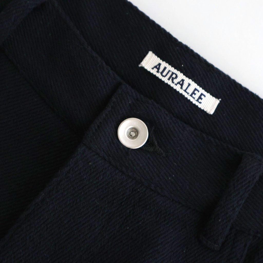 SILK NEP DENIM 5P WIDE PANTS #BLACK [A26SP01SD]