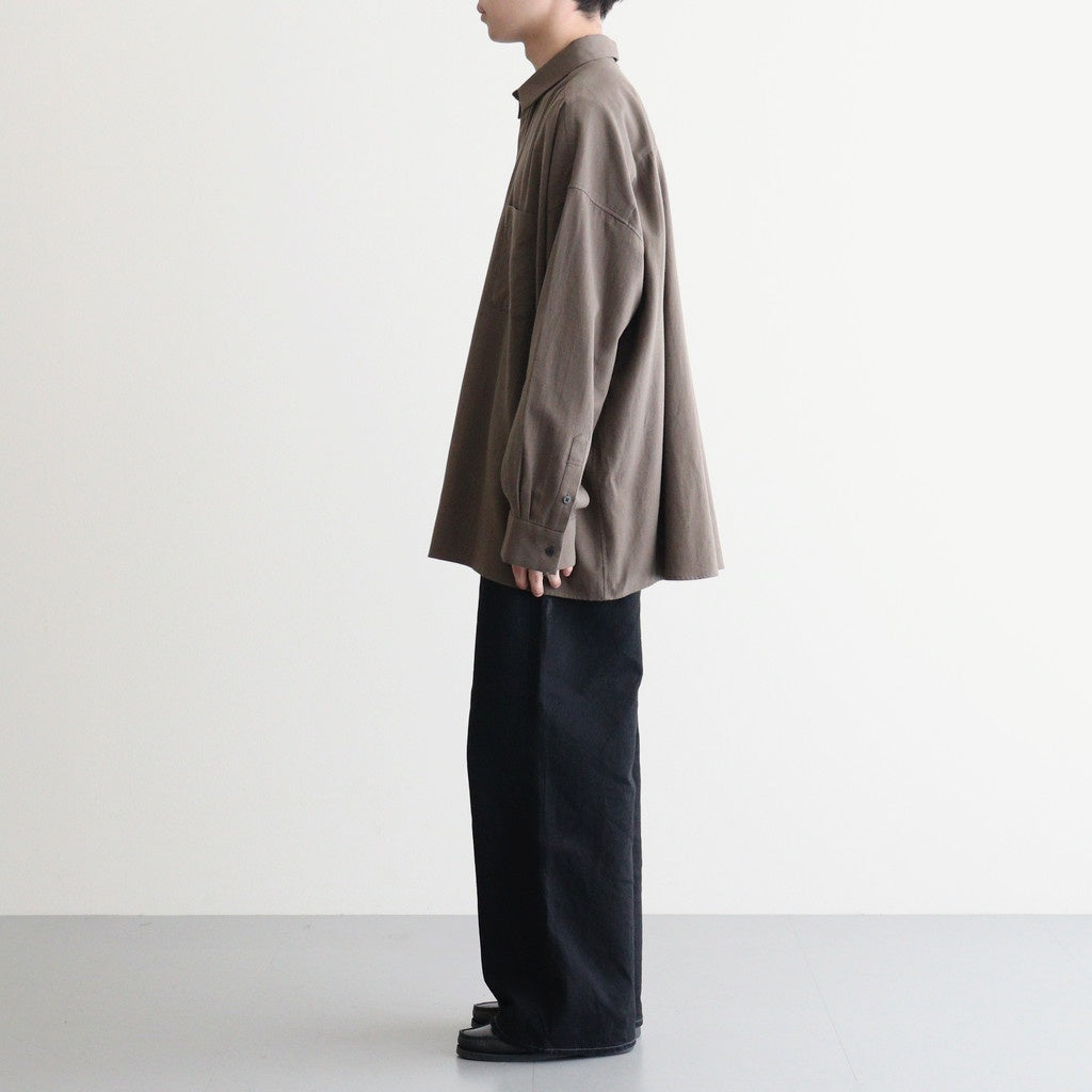 ワイドBOXシャツ-P #BROWN [D225-T892-P]