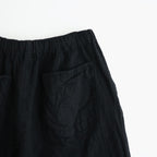 ウールサージ 製品縮絨 イージーパンツ #BLACK [HR-P020-051]