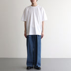 LIGHT-WEIGHT DENIM 1TUCK WIDE BAKER PANTS #INDIGO [YK25SS0931P]