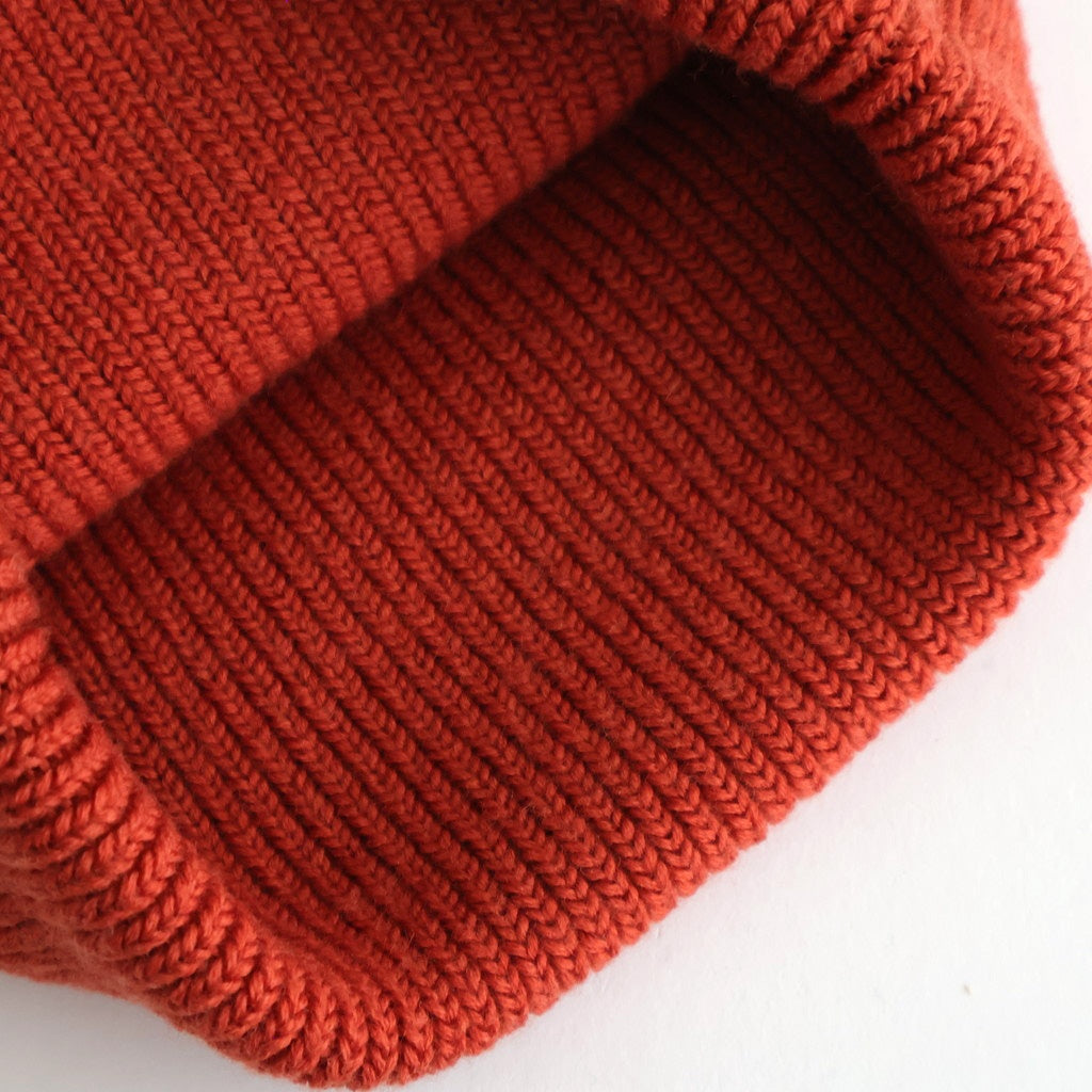 WASHABLE MERINO SEAMLESS BEANIE #TERRACOTTA [R5140-AW25]