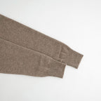 Leather-Trimmed Skipper Sweater #Beige [YK26FW01380S]
