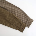 綿フランネルチェックシャツ #KHAKI [HP-B021-051]