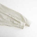 COTTON SILK STRIPE SHIRT #LIGHT GRAY STRIPE [A26AS01CS]