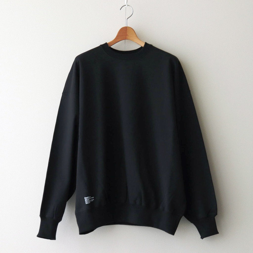 LIGHT OZ CREW NECK SWEAT #BLACK [FSC251-70160B]