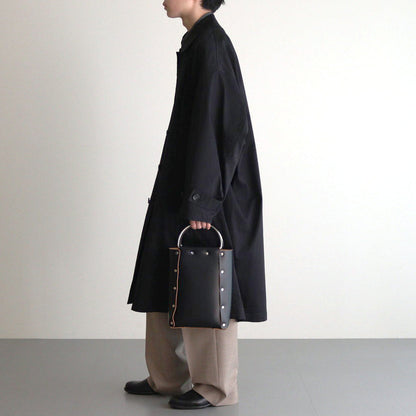 Solotex Twill Oversized Coat #BLACK [GU243-10328B]