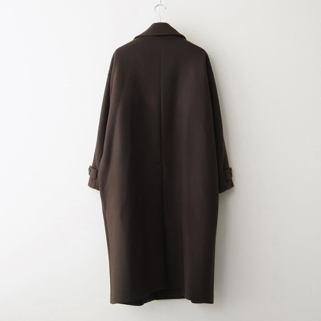 Melton Big Balmaccan Coat #BROWN [YK25FW01033C] - ciacura 三重県