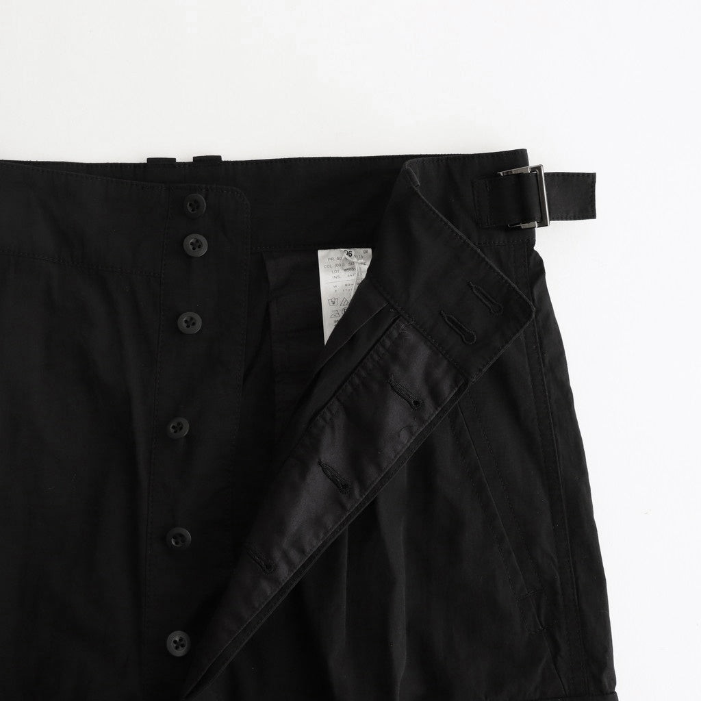 ORGANIC COTTON WEATHER M-47 CARGO PANTS #BLACK [PRAGGM0114]