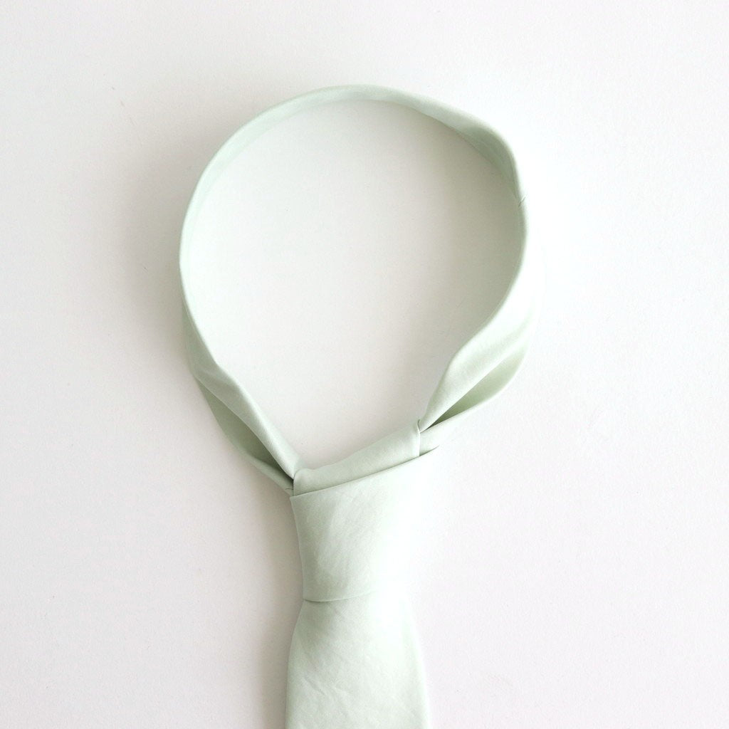 WASHED FINX TWILL TIE #LIGHT KHAKI [A25AT06TN]