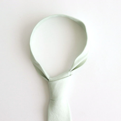 WASHED FINX TWILL TIE #LIGHT KHAKI [A25AT06TN]