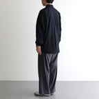 Seersucker Pullover Shirt #BLACK [GU251-50063]